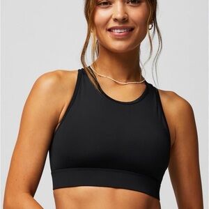 Large- Fabletics Black high impact Sports Bra
